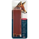 Derwent Drawing Yağlı Eskiz Kalemi 6lı Set Yumuşak Çizim Kalemleri Profesyonel Kalite