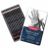 Derwent Graphic Dereceli Kalem 12'li Hard Set