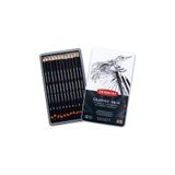Derwent Graphic Dereceli Karakalem 12'li Set 9b H Arası Tonlar