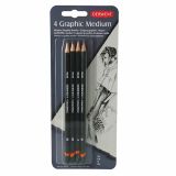 Derwent Graphıc Serisi Derecel Kalem Seti - 4'Lü Blister (Sketchıng)