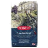Derwent Graphitint Sulandırılabilen 12'li Set Renkli Grafit Kalem