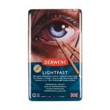 Derwent Lightfast Yağ Bazlı Kuru Boya Seti 12Li Dw2302719