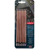 Derwent : Metallic Pencil : Kuru Boya Kalem Seti : 6 Renk (Geleneksel Renkler) - Karışık Renk