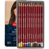 Derwent : Pastel Pencil : Pastel Boya Kalem Seti : 12'li Ten Renkleri Metal Kutu