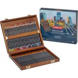 Derwent Procolour Pencil Kuru Boya Kalem Seti 48'li Ahşap Kutu - Renkli - Standart