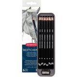 Derwent : Sketching Pencil : Eskiz Kalem Seti : 6' Lı (Metal Kutu)
