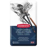 Derwent Sketchıng Serisi Eskiz Kuru Kalem Collectıon Set - 12'Li Metal Kutulu