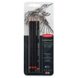 Derwent Soft Graphic Dereceli Kalem 4'lü Set