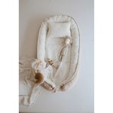 Dery Baby Bej Pamuk Malzemeden Üretilen 50 x 90 cm Bebek Yatağı Katlanabilir Tasarım