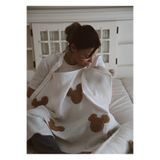 dery baby TAŞIMAK SİHİRDİR DERY BABY DÖRT KAT MÜSLİN TEDDY SOURİS EMZİRME ÖNLÜĞÜ