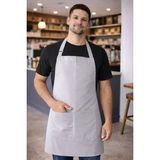 Dery Collection Gri Mutfak Önlüğü ayar askılı leke ve sıvı itici - Standart - Açık Gri