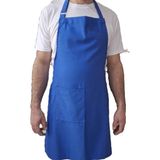 Dery Collection Mavi mutfak Önlüğü aya askılı leke ve sıvı itici - Standart - Saks Mavi