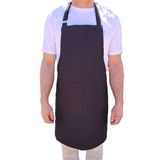 Dery Collection Mutfak Önlüğü, Unisex, Turuncu/Siyah/Mor, Standart, Duck Kumaş, Barista/Kafe/Pastane/Restaurant/Kasap/Kuaför, Sıvı İtici (siyah)
