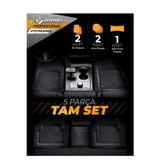 Derya Deniz Ticaret Renault Megane 2 Hb 2008 Uyumlu 3,5 Cm Havuzlu 5 Parça Set 4D Paspas Takımı Siyah