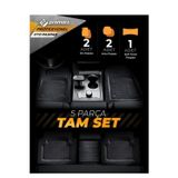 Derya Deniz Ticaret Renault Megane 3 Hb 2013 Uyumlu 3,5 Cm Havuzlu 5 Parça Set 4D Paspas Takımı Siyah