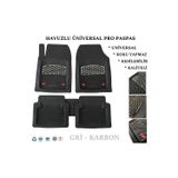 Derya Deniz Ticaret Renault Megane 3 Stw 2011 Uyumlu 4 Cm Derin Havuzlu 5 Parça Set 3D Paspas Takımı Gri