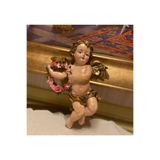 Derya Design Art Dekoratif Çalgıcı Melek Biblo, 14x17 cm, Altın