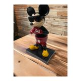 DERYA DESİNG ART Dekoratif Mickey Mouse Heykel Biblo, 27x16cm, El Boyalı Polyester Figür