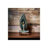 DERYA DESİNG ART Dekoratif Yogacı Kız Heykel Biblo, 31x15 cm, Polyester