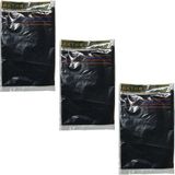 Derya Eren İpek Kese Siyah Floş (El Geçmeli) 450 Gsm (18,5 * 26 cm ),3 Adet, - yok