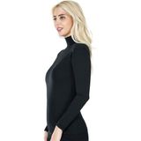 Derya Kurşun Balıkçı Yaka Uzun Kol Kadın Tişört 245 - XL - 02S-Siyah