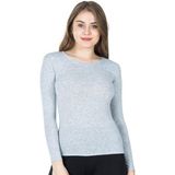 Derya Kurşun Bisiklet Yaka Uzun Kol Kadın Siyah Tişört 244 - XL