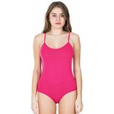 Derya Kurşun Ip Askılı Çıtçıtlı Kadın Body 310 - Fuşya - 2XL