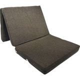 Derya Ticaret 3'e Katlanır Sünger Yatak - Minder - Kahverengi - 75 x 175 cm