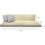 Derya Ticaret Katlanır Sünger Yatak - Minder - Bej - 100 x 180 cm