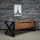 Deryawood 140x85x76 cm Ahşap Kahverengi Silver Ahşap Çalışma Masası
