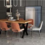 Deryawood Abies 85x200x76 cm Masif Ahşap Sulamalı Mutfak Masası