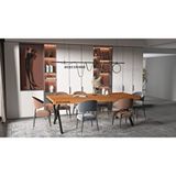 Deryawood Cissus 120x320x76 cm Masif Ahşap Toplantı Masası