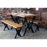Deryawood Doğal Ahşap Yemek Masası--6 Kişilik MASA-80-160 - Ahşap - Kahverengi - 80*160*76 cm