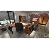 Deryawood Gold Dogal Ahşap Modüllü Ofis Masası -Çalışma Masası-240*85-100*75 cm - 240x85-Modül 100x75 cm