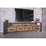 Deryawood Masif Ahşap Çekmeceli Tv Ünitesi 45x180X55 cm