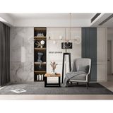 Deryawood Masif Ahşap Citrus Ofis Sehpa 60*60 cm - Açık Ceviz - 60*60*45