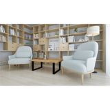 Deryawood Masif Ahşap Holz Ofis Sehpa 70*100 cm - Açık Ceviz - 70*100*45 cm