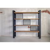 Deryawood Masif Ahşap Ofis Kitaplık 120*30*180