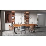 Deryawood Masif Ahşap Ribes Toplantı Masası 100*200*76 Cm Kahverengi