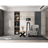 Deryawood Masif Ahşap Tsuga Ofis Sehpa 45X90X45 CM - Açık Ceviz - 45*90*45