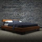 Deryawood Noz Masif Ahşap Tek Kişilik Karyola 160X200 - Açık Ceviz Renk - 160 x 200 cm