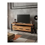 Deryawood Sea Doğal Ahşap Çekmeceli Tv Ünitesi - 150cm Kahverengi