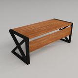 Deryawood Silver Ahşap Ofis Masası 240X85X76 C-Ön Ahşap - Açık Ceviz - 85x240x76 cm
