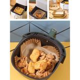 Deryora Airfryer Pişirme Kağıdı 5 Adet Hava Fritözü Kare Model Pişirme Kağıdı Airfryer Yağsız Firitöz