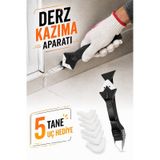 Derz Kazıma Aparatı 5 Uçlu Derz Temizleme Sökme Kazıma Aleti Fayans Derz Temizleyici