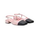 Desa 48133 Pembe Kare Burun Slingback Deri Kadın Günlük Ayakkabı