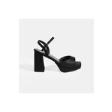 Desa Kadın Siyah Toka Detaylı Slingback Topuklu Abiye Ayakkabı