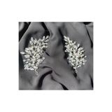 DesaAccessories Beyaz Damla Taş Detay Zarif Nişan, Gelin, Nikah Saç Aksesuarı Gelin Ve Nişan Tacı