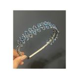 DesaAccessories Kristal Taşlı Nişan, Kına, Düğün , Gelin, Lohusa Tacı
