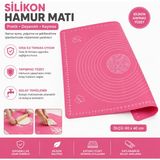 Desak Silikon Hamur Açma Matı Büyük Boy Silikon Hamur Açma Matı